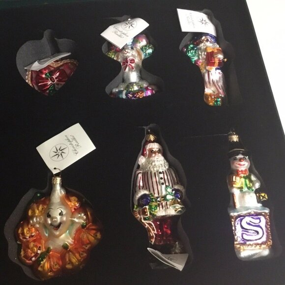 Christopher Radko 2000 Celebrate The Seasons Glass Ornaments6 Christmas Decor - Picture 3 of 5
